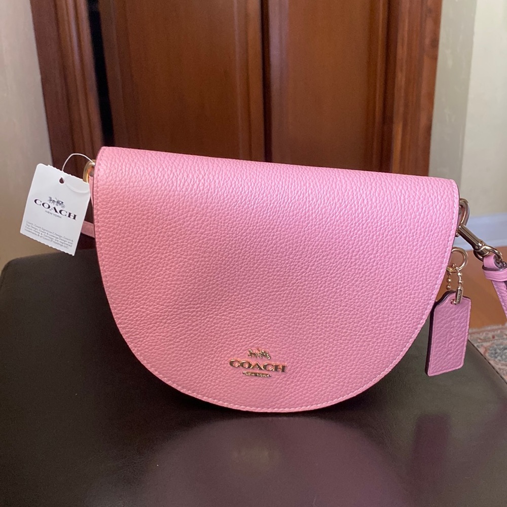 Coach Bubblegum Leather Ellen XBY Crossbody Bag